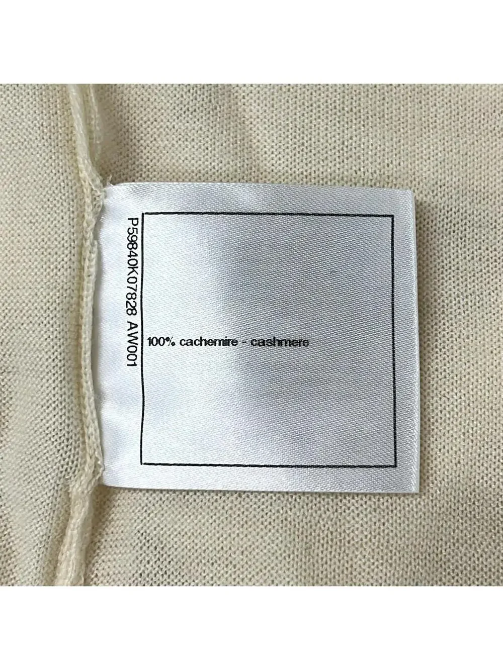Chanel Cream [Outer Material] Cashmere #302116C69B